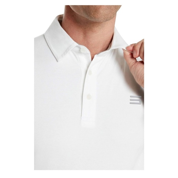 Three Sixty Six Golf Polo Shirts for Men -Cotton Collared Golf Polos SOLID WHITE - Picture 4 of 6